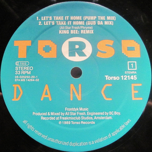 King Bee : Lets Take It Home (Remix) (12")