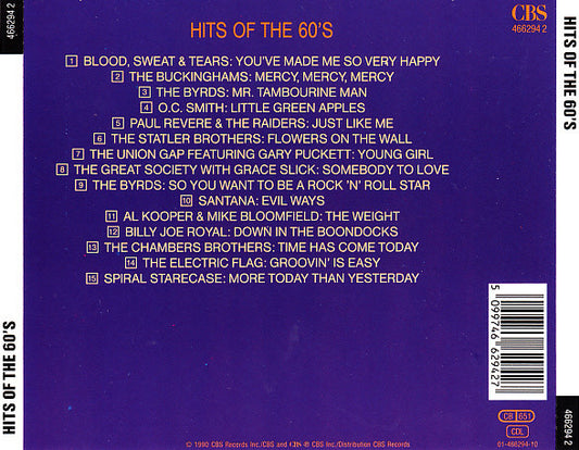 Various : Hits Of The 60's (CD, Comp)