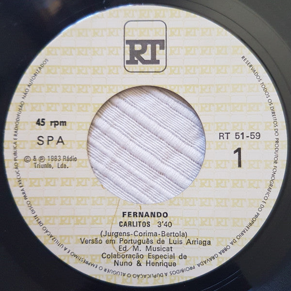 Fernando Correia Marques : Carlitos, Carlitos! (7", Single)