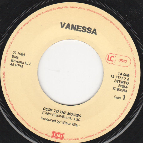 Vanessa (2) : Goin' To The Movies (7", Single)