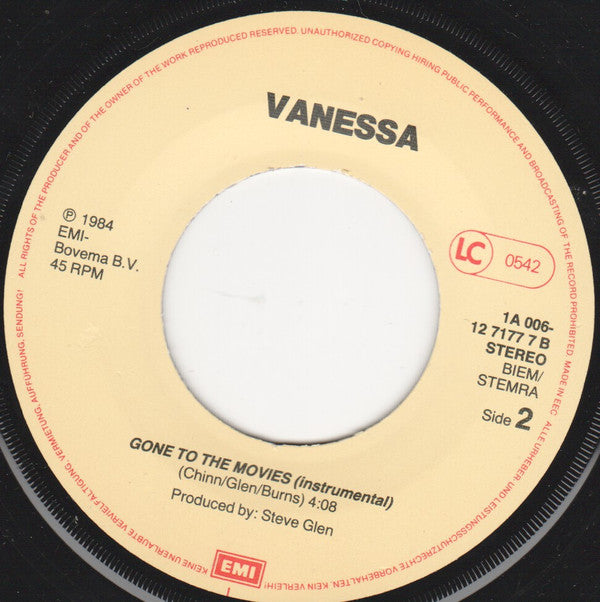 Vanessa (2) : Goin' To The Movies (7", Single)