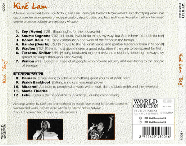 Kiné Lam : Sey (CD, Album, Sli)