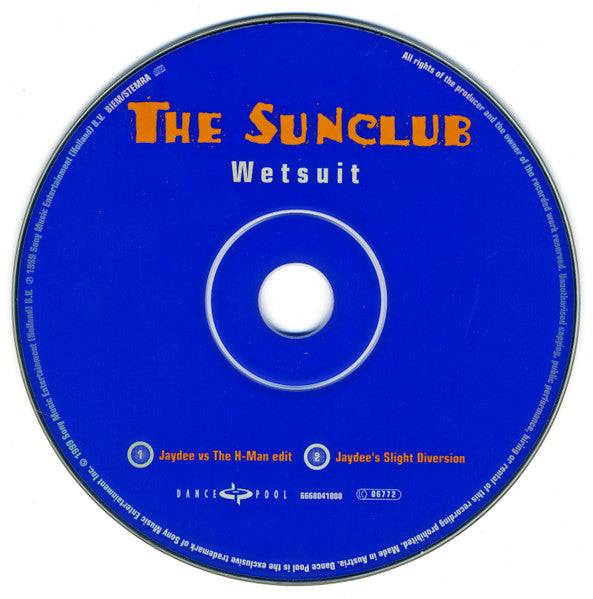 The Sunclub : Wetsuit (CD, Single, Car)
