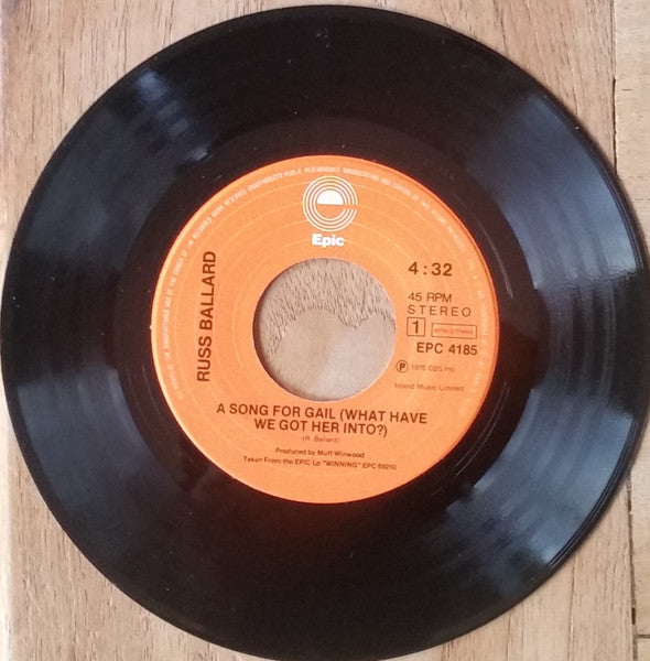 Russ Ballard : A Song For Gail (7", Single)