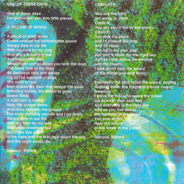 Pink Floyd : Meddle (CD, Album, RE, RM)