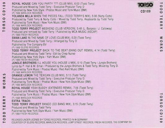 Todd Terry : Works (CD, Comp)