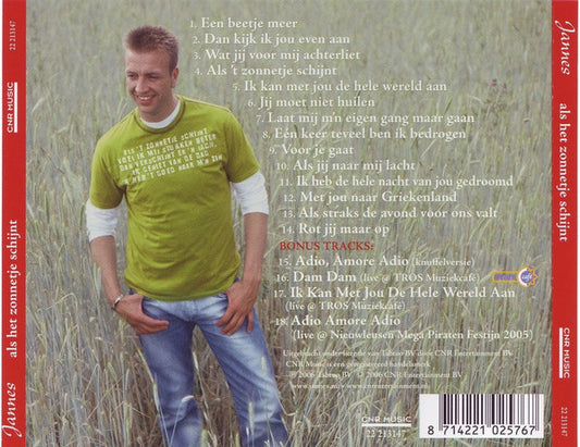 Jannes : Als Het Zonnetje Schijnt (Valentine Edition) (CD, Album, S/Edition)