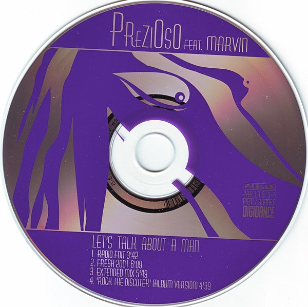 Prezioso Feat. Marvin : Let's Talk About A Man (CD, Maxi)