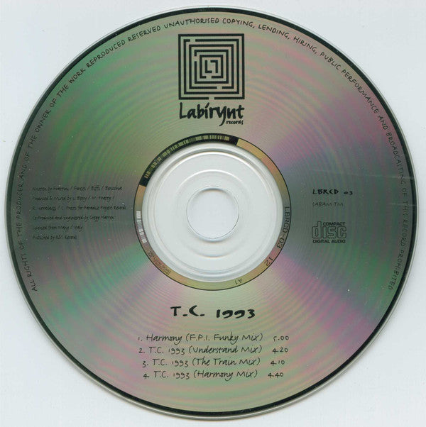 TC 1993 : Harmony (CD, Maxi)