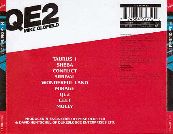 Mike Oldfield : QE2 (HDCD, Album, RE, RM)