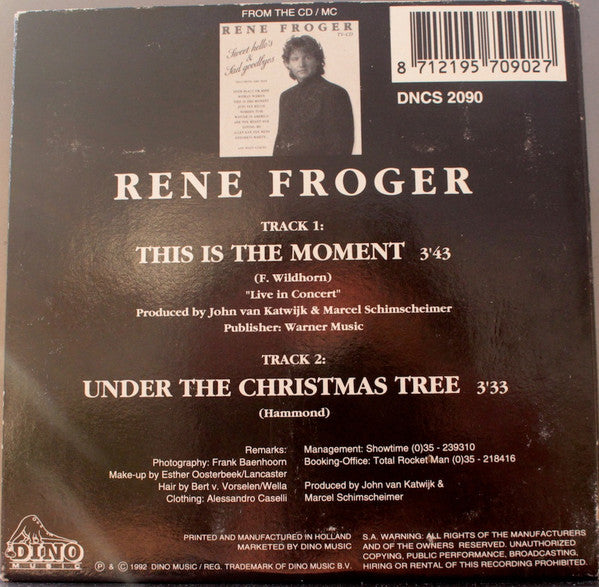 René Froger : This Is The Moment (Live In Concert) (CD, Single, Car)
