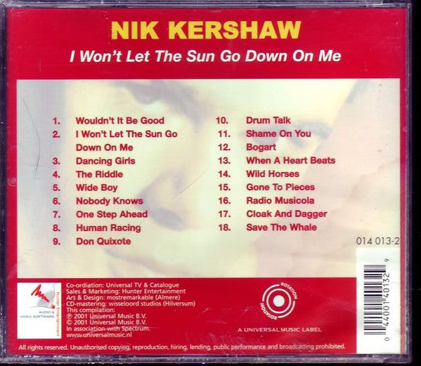 Nik Kershaw : I Won't Let The Sun Go Down On Me (CD, Comp)