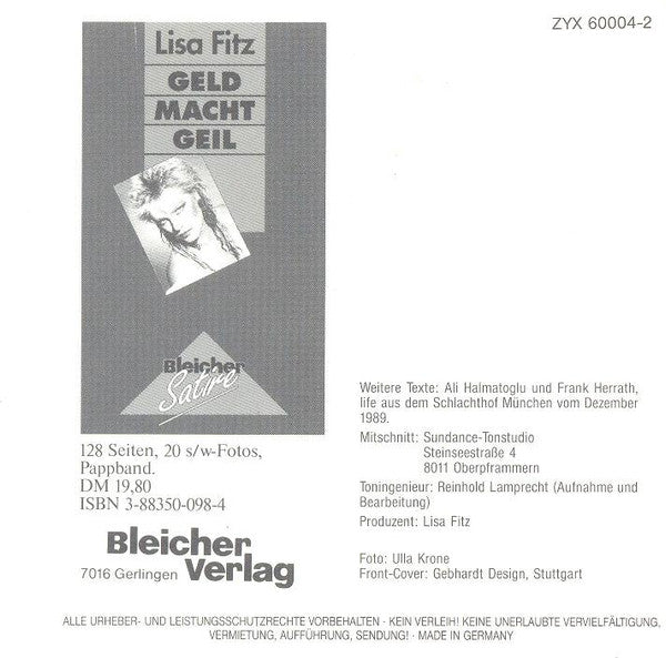 Lisa Fitz : Geld Macht Geil (2xCD, Album)