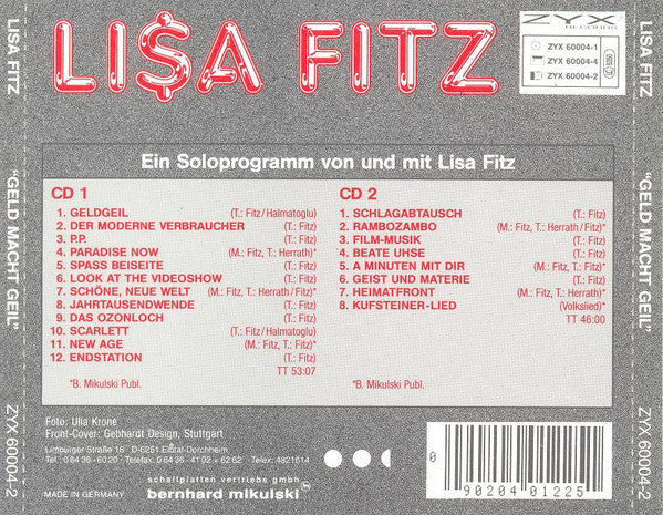 Lisa Fitz : Geld Macht Geil (2xCD, Album)