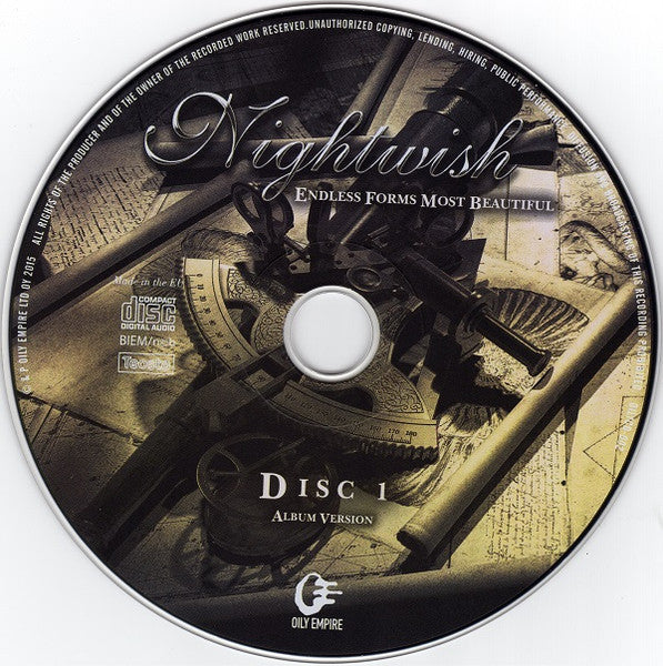 Nightwish : Endless Forms Most Beautiful (CD, Album + CD, Album + Aud)