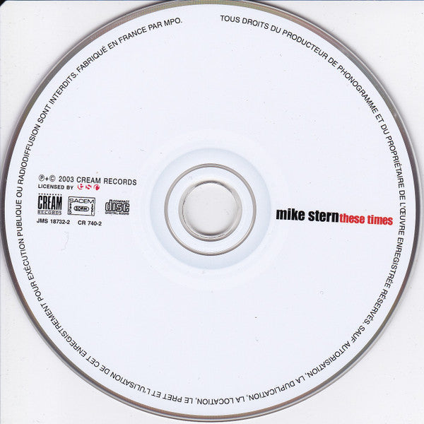 Mike Stern : These Times (CD, Album)