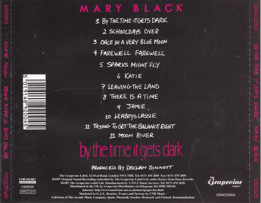 Mary Black : By The Time It Gets Dark (CD, Album)
