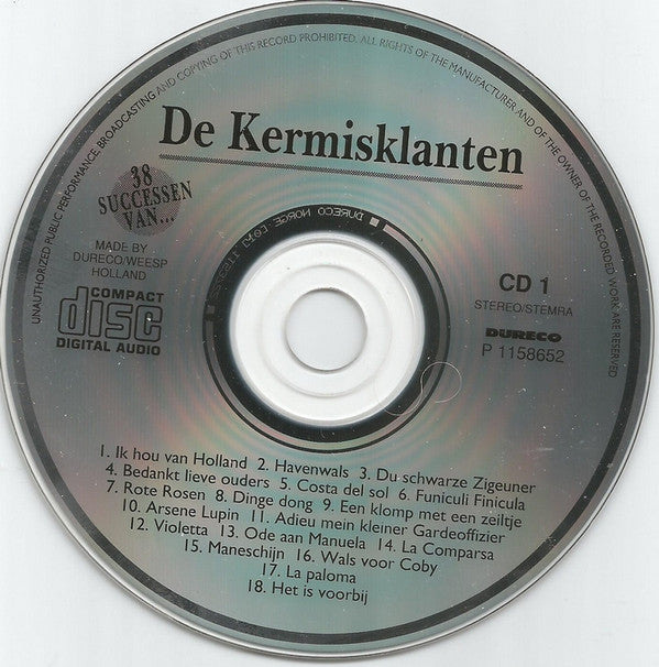 De Kermisklanten : 38 Successen Van... (2xCD, Comp)
