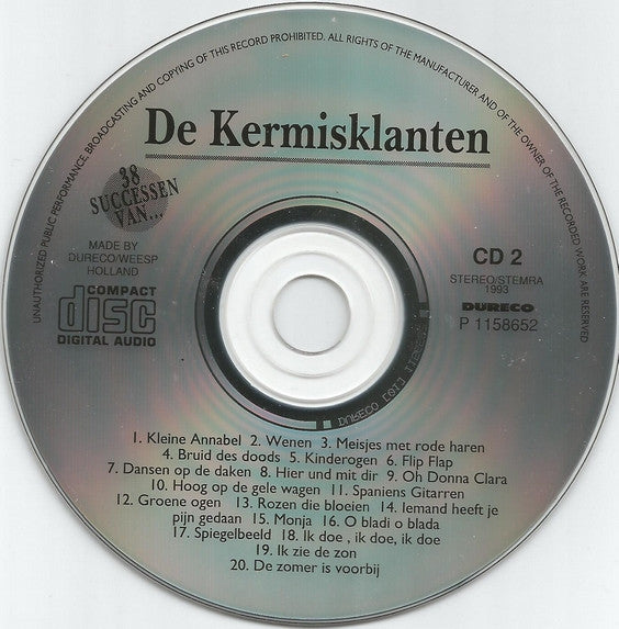 De Kermisklanten : 38 Successen Van... (2xCD, Comp)