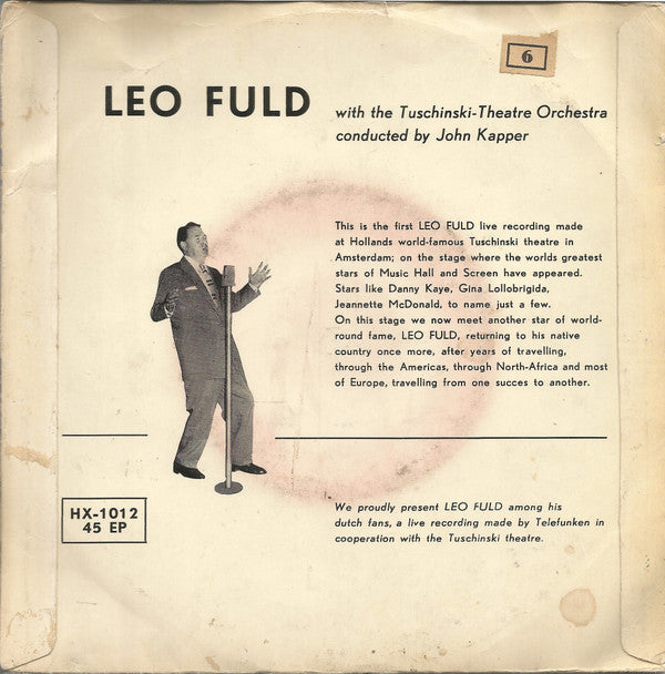 Leo Fuld : Leo Fuld At The Tuschinski-Theatre (7", EP)