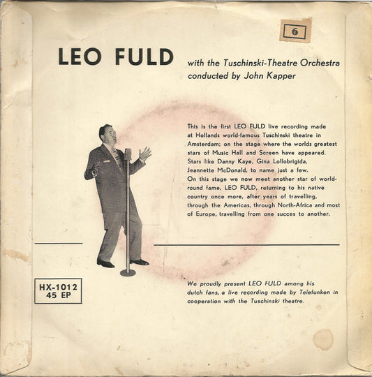Leo Fuld : Leo Fuld At The Tuschinski-Theatre (7", EP)