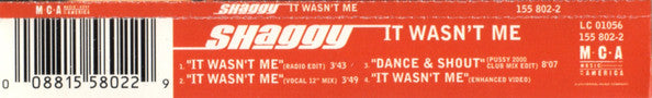 Shaggy Featuring Rik Rok : It Wasn't Me (CD, Single, Enh)