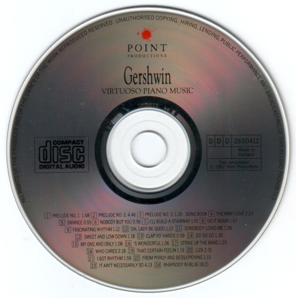George Gershwin - Mario-Ratko Delorko : Virtuoso Piano Music (CD)