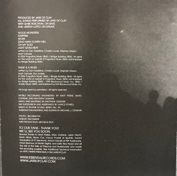 Jars Of Clay : Live Monsters (CD, EP)