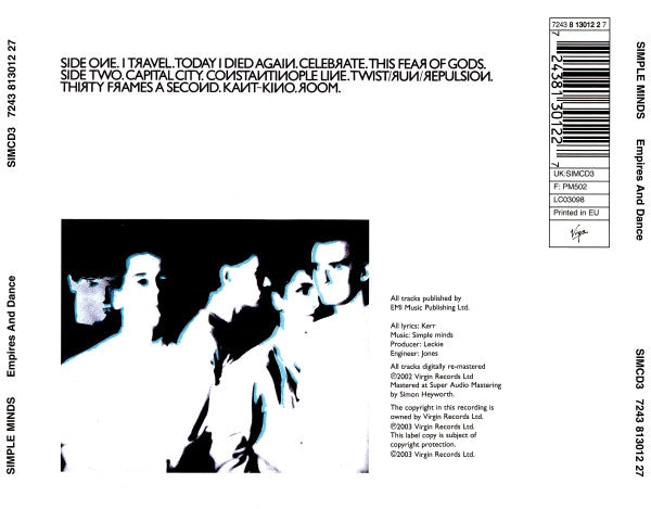 Simple Minds : Empires And Dance (CD, Album, RE, RM)