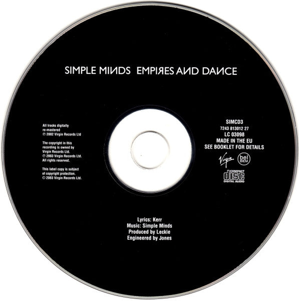 Simple Minds : Empires And Dance (CD, Album, RE, RM)