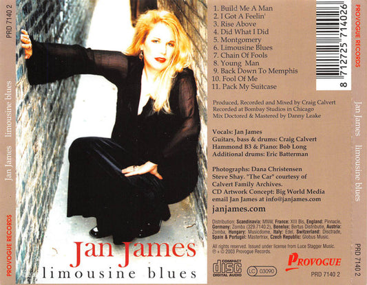 Jan James : Limousine Blues (CD, Album)