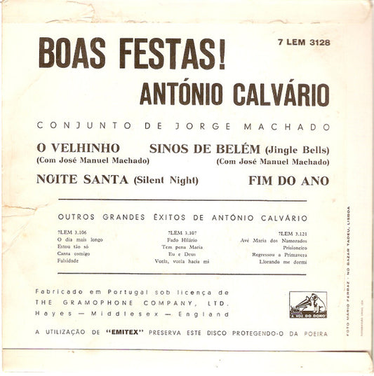 António Calvário : Boas Festas! (7", EP)