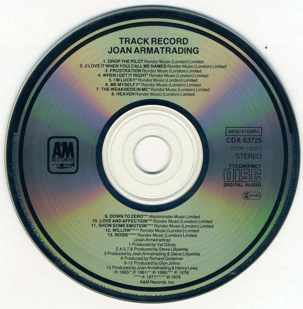 Joan Armatrading : Track Record (CD, Comp)