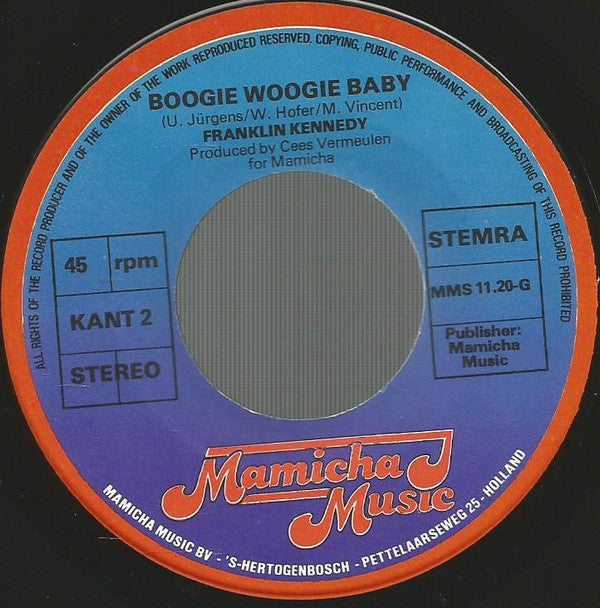 Franklin Kennedy : Na 66 Jaren (Mit 66 Jahren) (7", Single)