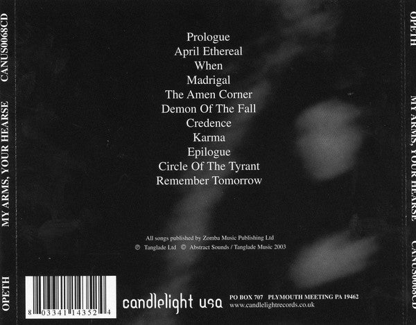 Opeth : My Arms, Your Hearse (CD, Album, RE)