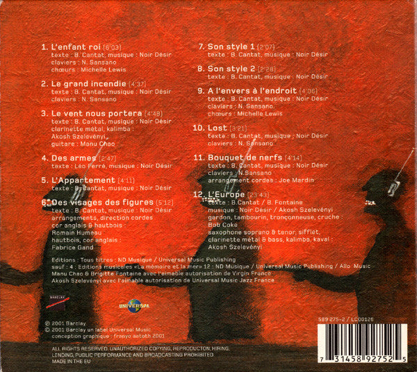 Noir Désir : Des Visages Des Figures (CD, Album, Dig)