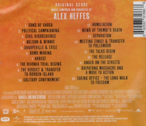 Alex Heffes : Mandela Long Walk To Freedom (Original Score) (CD, Comp)
