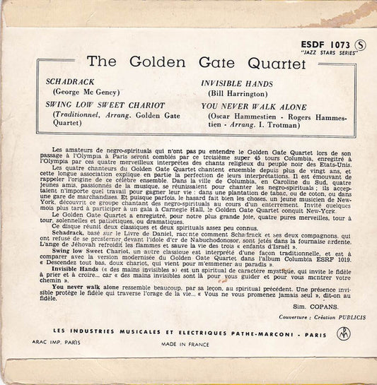The Golden Gate Quartet : 9 - Schadrack (7", EP)