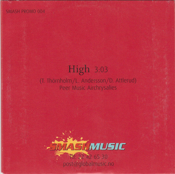 Knut Anders Sørum : High (CD, Single, Promo)
