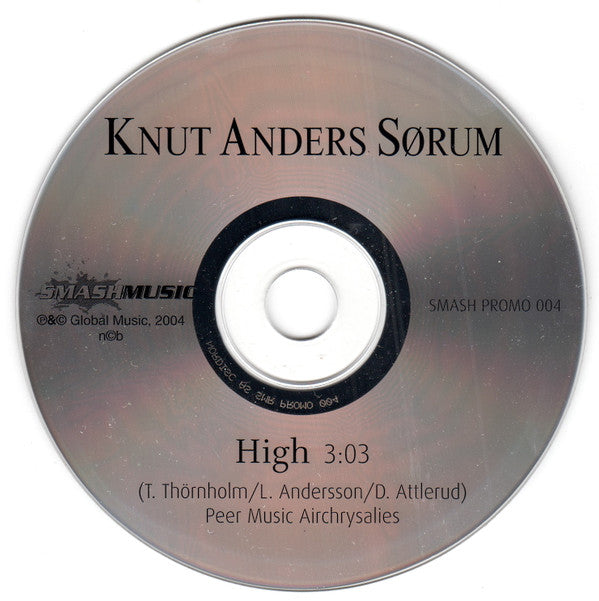 Knut Anders Sørum : High (CD, Single, Promo)