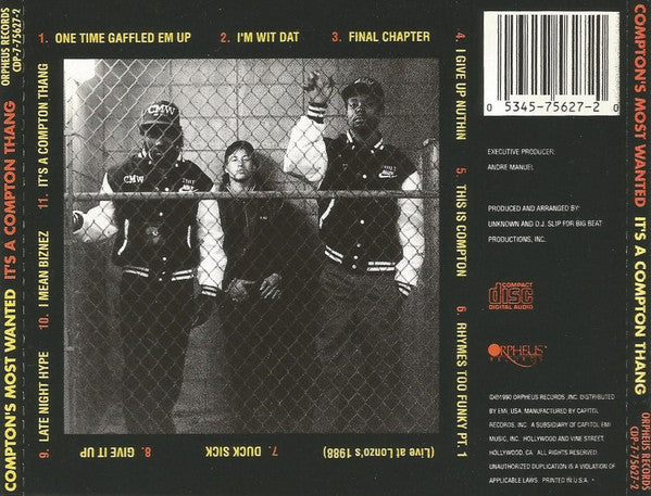 CMW : It's A Compton Thang (CD, Album)