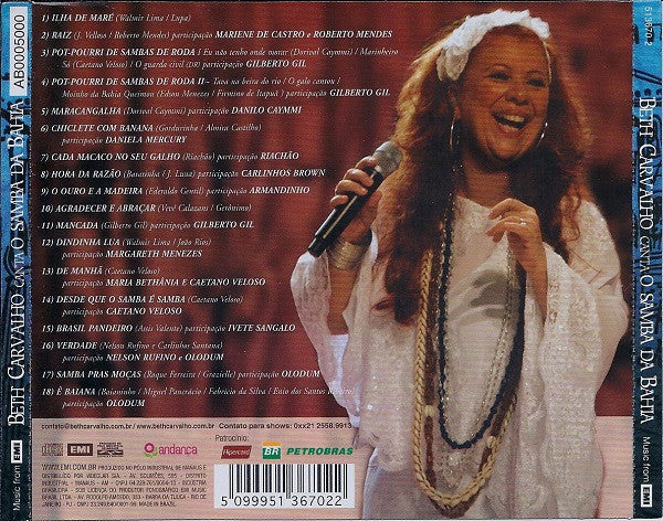 Beth Carvalho : Canta O Samba Da Bahia (Ao Vivo) (CD, Album)