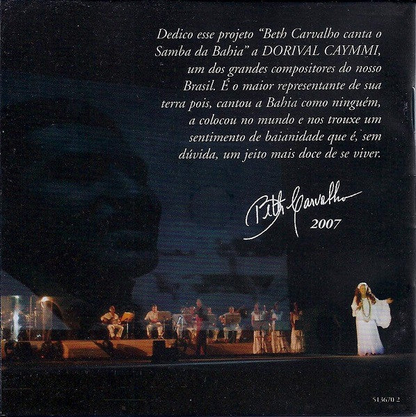 Beth Carvalho : Canta O Samba Da Bahia (Ao Vivo) (CD, Album)