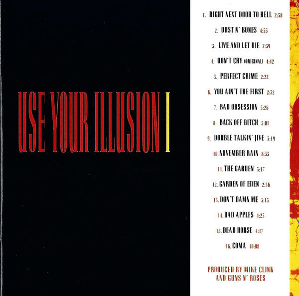 Guns N' Roses : Use Your Illusion I (CD, Album, RP)