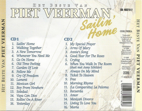 Piet Veerman : Sailin' Home - Het Beste Van Piet Veerman (2xCD, Comp)