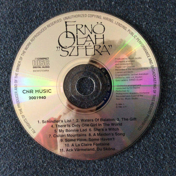 Ernö Olah : Szféra (CD, Album)
