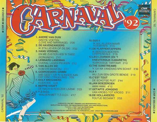 Various : Carnaval '92 (CD, Comp)
