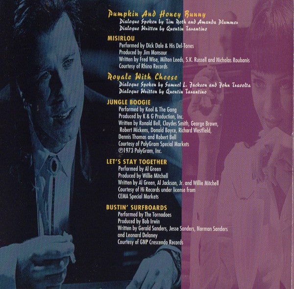 Various : Music From The Motion Picture Pulp Fiction (CD, Comp, Club)