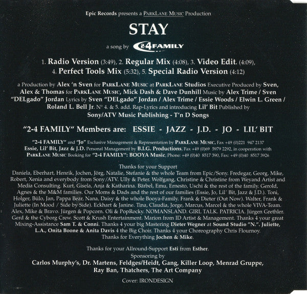 2-4 Family : Stay (CD, Maxi)