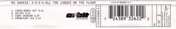No Sukkaz : 1-2-3-4 All The Ladies On The Floor (CD, Maxi)